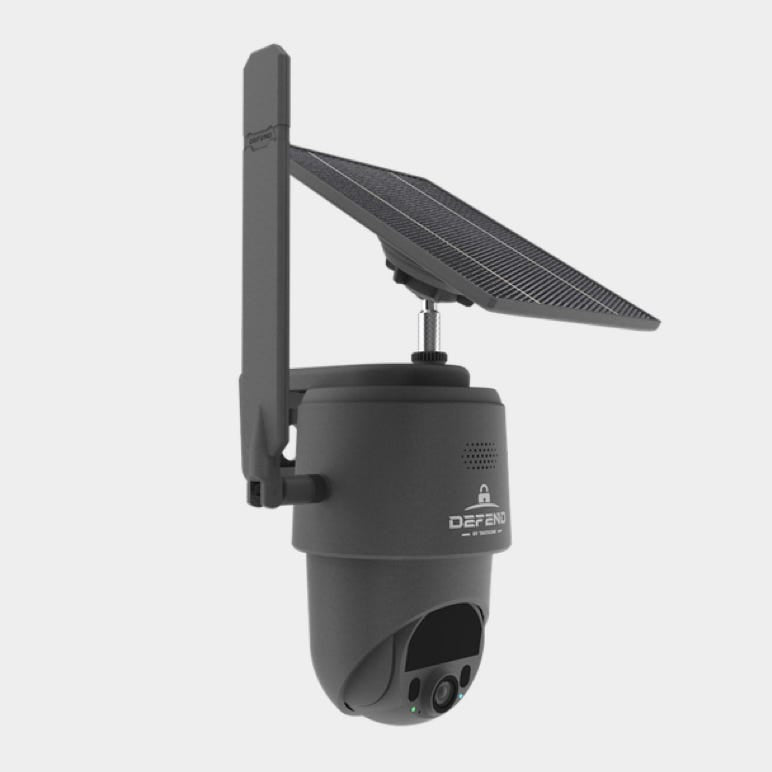 Defend 360 by Tactacam | Cellular PTZ Security Camera | Full Panoramic Coverage